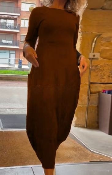 CORA™ - Robe Midi Chic Décontractée