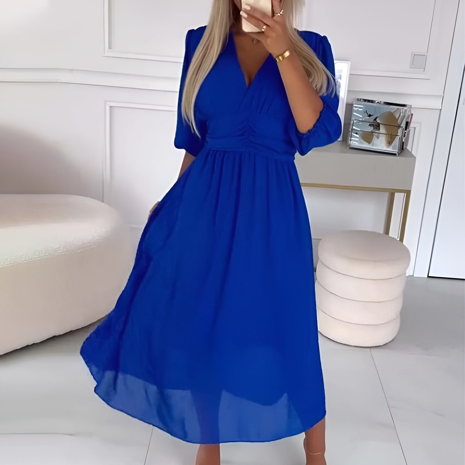 NAOMI™ - Robe en Chiffon Élégante