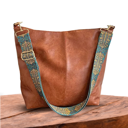 Charme Vintage de Chelsey | Sac à Bandoulière en Cuir