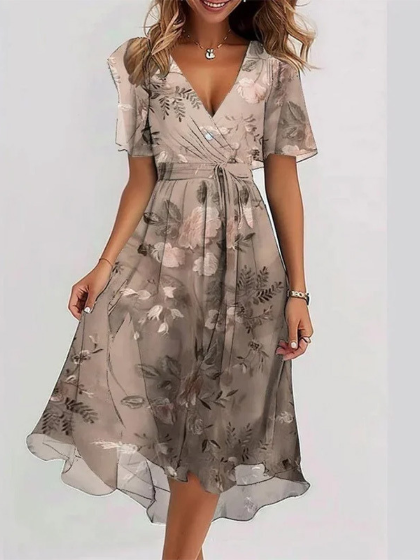 LAVINA™ – Robe Midi Boho Vibrante