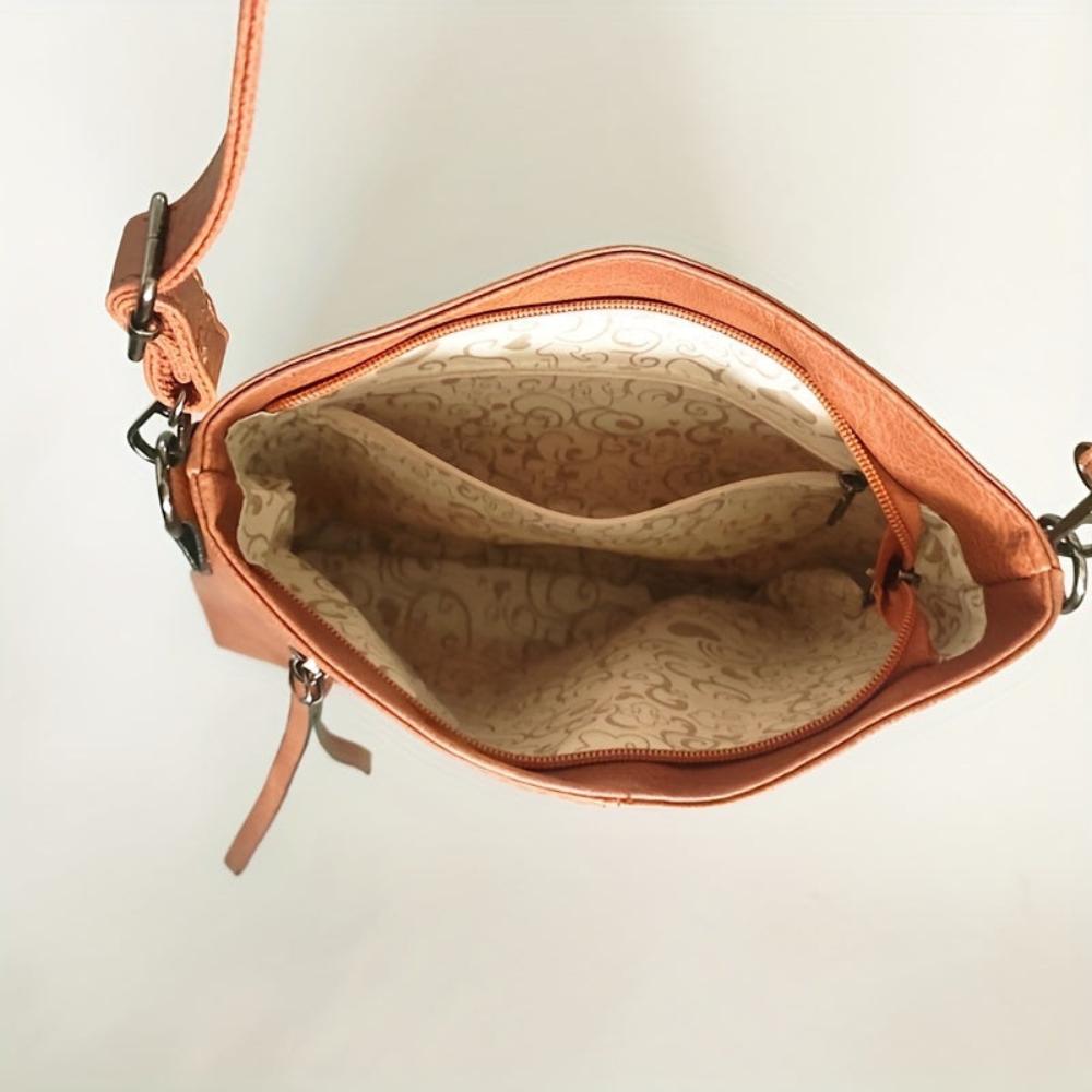 Sac bandoulière carré rétro Lena
