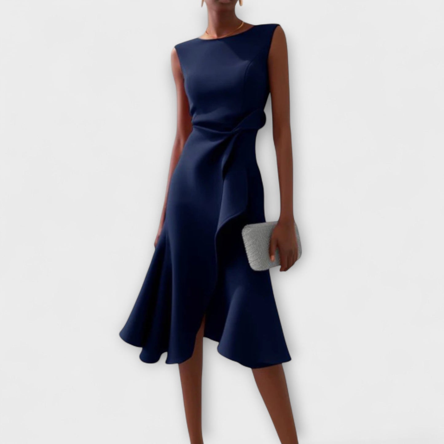 MARISSA™ – Robe sans manches élégante en style drapé