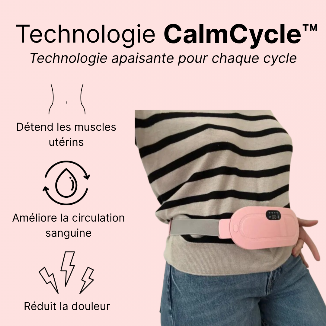 Ceinture chauffante et massante menstruelle