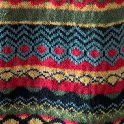 Liv – Pull d'hiver avec motif nordique sur les épaules