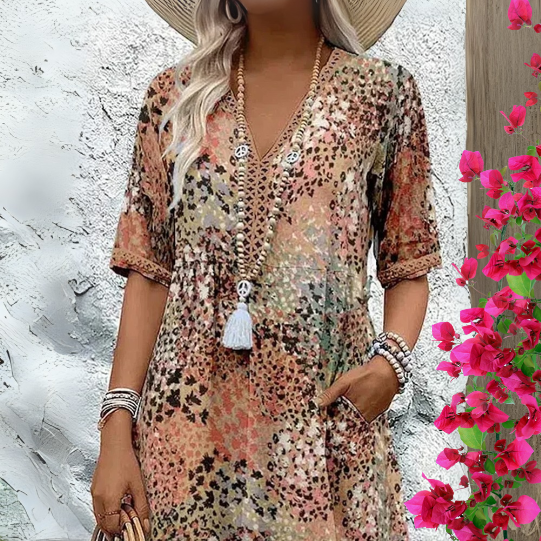 Jacinthe – Robe printanière radieuse et élégante
