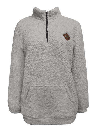 NOREEN | Sweter Teddy z Zamkiem