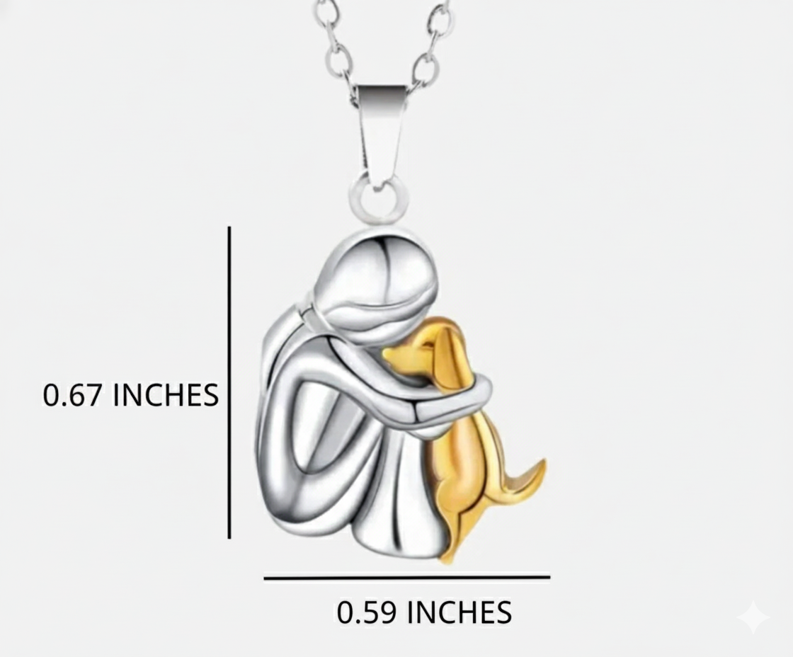 Olivia™ - Collier avec pendentif en forme de chien