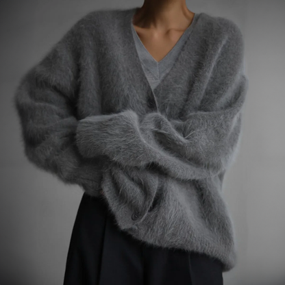 DHALIA | Elegancki oversize'owy kardigan