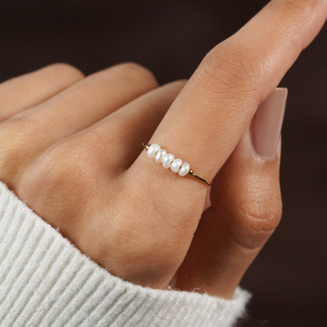 Silva - Pierścionek z pereł słodkowodnych