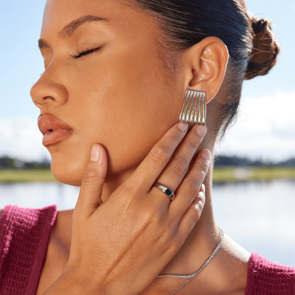 Pierścionek Ember Srebrny & Szmaragd