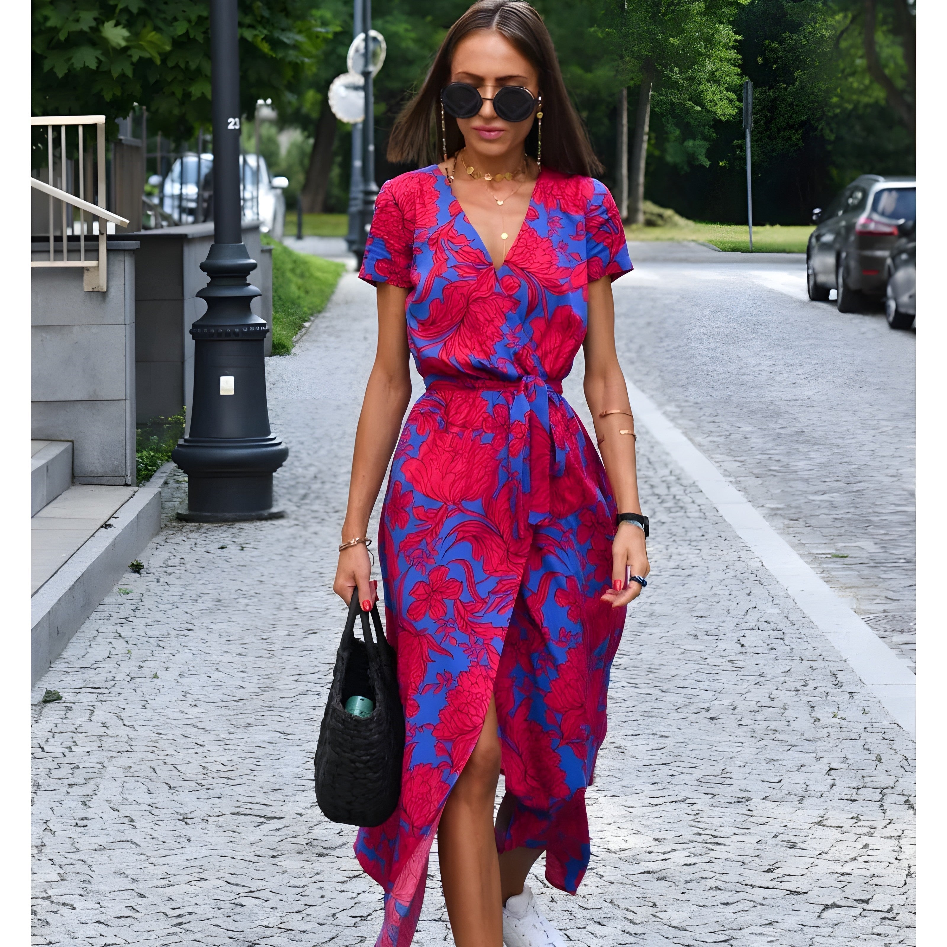 Florine – Robe fluide à coupe flatteuse