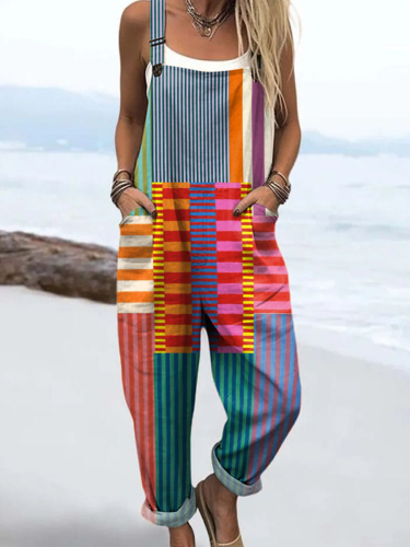 ESSALE | JUMPSUIT À IMPRIMÉ GÉOMÉTRIQUE CHIC